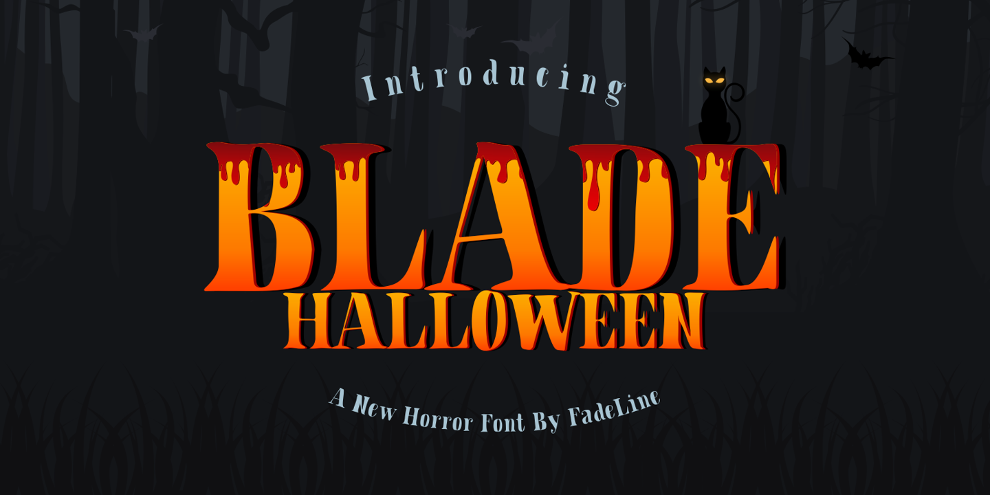 Example font Blade Halloween #2